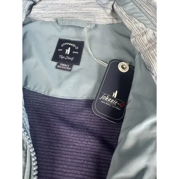 Johnnie-O Men’s Lake Huck Performance Mixed Media Vest Cosmos Blue Small - Picture 5 of 7